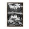 Stupell Industries Black & White Forest Reflection Framed Floater Canvas Wall Art Design by Rick Berk